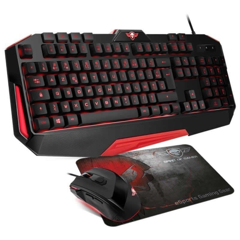 Pro Gaming Pack Spirit Of Gamer Teclado Raton Alfombrilla